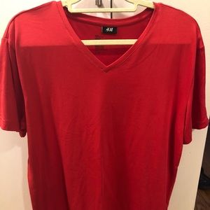 Red V-Neck H&M shirt